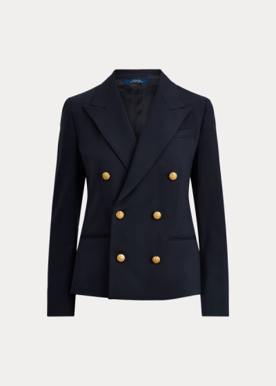 Blazer Polo Ralph Lauren Mujer Azul Marino - Stretch Wool - UMXIB1627